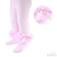 GT62-P: Pink Frilly Tights (NB-24 Months)